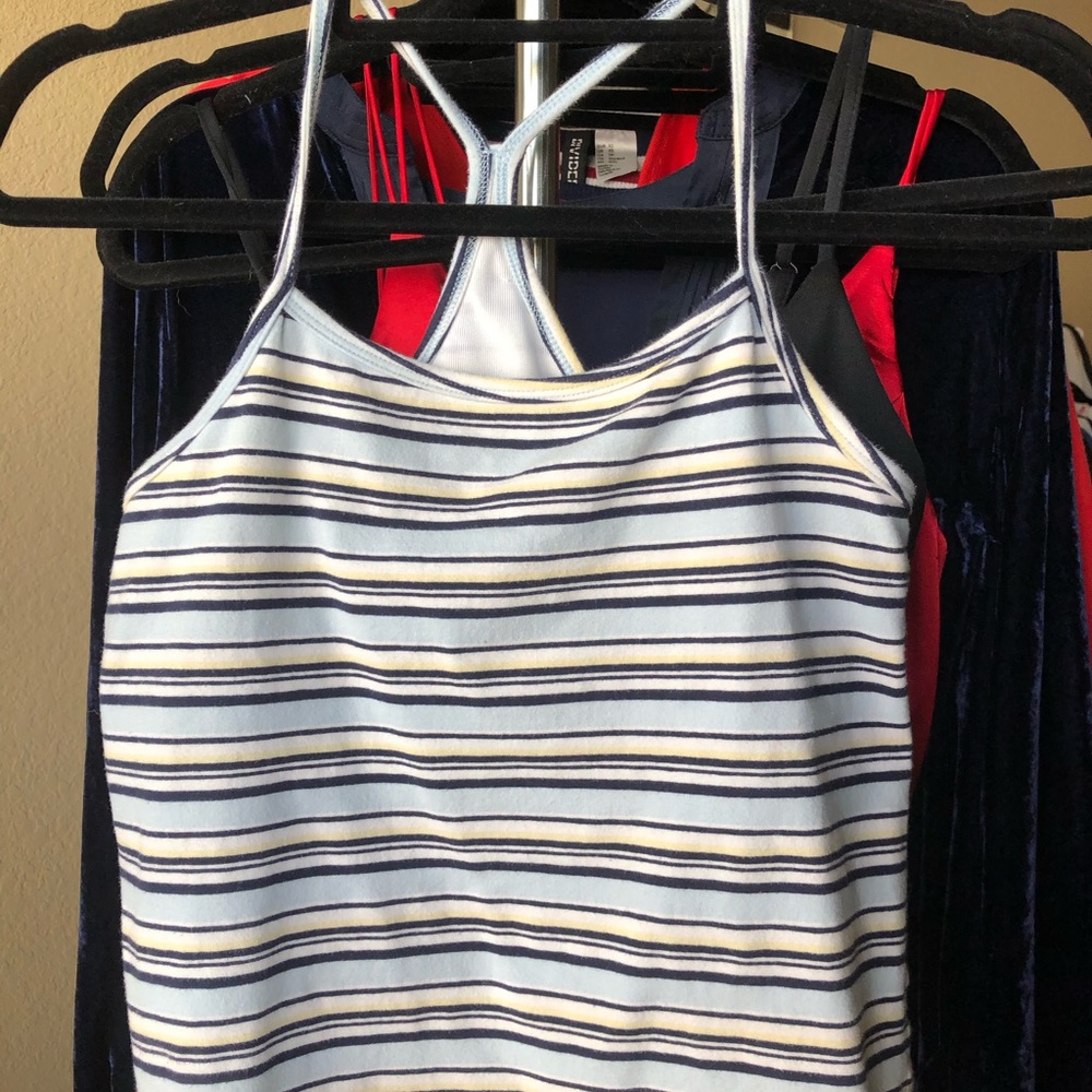 Blue striped tank
